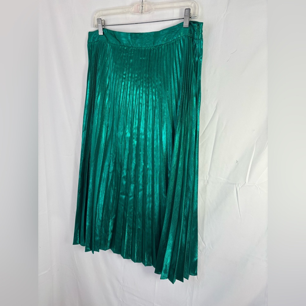 NWT Boden Iridescent Mermaid Green‎ A Line Fairy Midi Skirt Size M